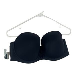 NEW Vanity Fair Black Strapless 5 Way Convertible Bra 42 C 74380 Underwire